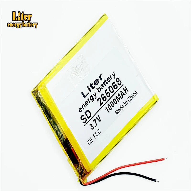 265068 3.7V 1000mah tablet battery with Protection Board For mobile phone Digital Product