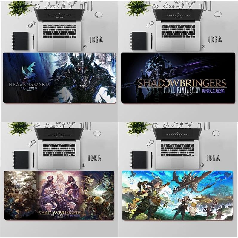 Gaming Mouse Pad Large Mouse Pad PC Gamer Computer Mouse Mat Final Fantasy XIV Online Big Mousepad Keyboard Desk Mat Mause Pad