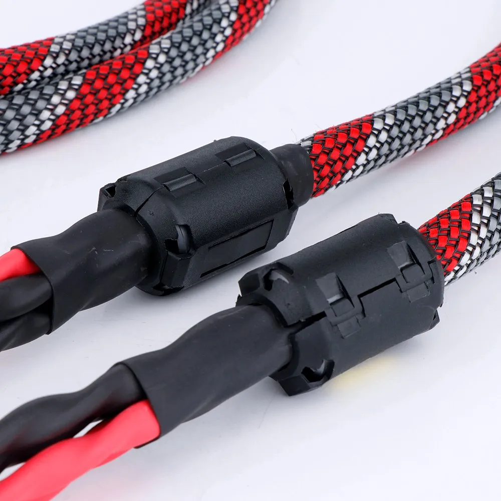 Preffai HALLO-End Western Electric Lautsprecher Kabel HIFI Audiophile Kabel Banana Zu Banana Stecker Biwire Lautsprecher Draht Audio Linie