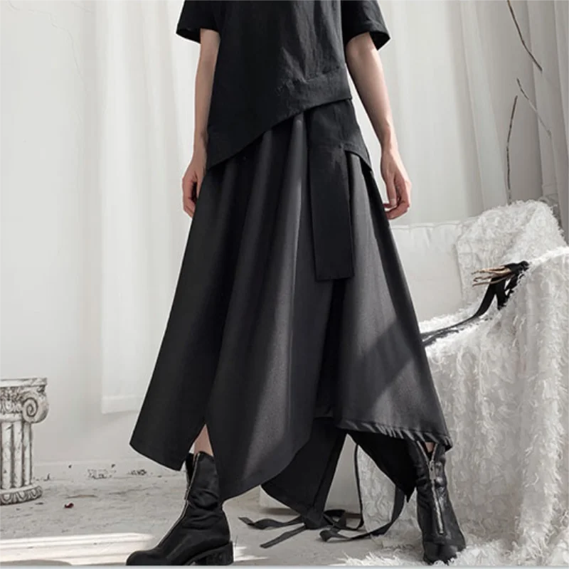 Ladies Half Skirt Summer New Dark Irregular Design Loose Pleated Skirt Youth Fashion Trend Casual Versatile Half Skirt