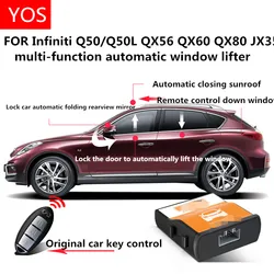 Automatic window closer FOR Infiniti QX50 Q50L QX56 QX60 QX80 JX35 FX 35 Rearview mirror automatic folding modification