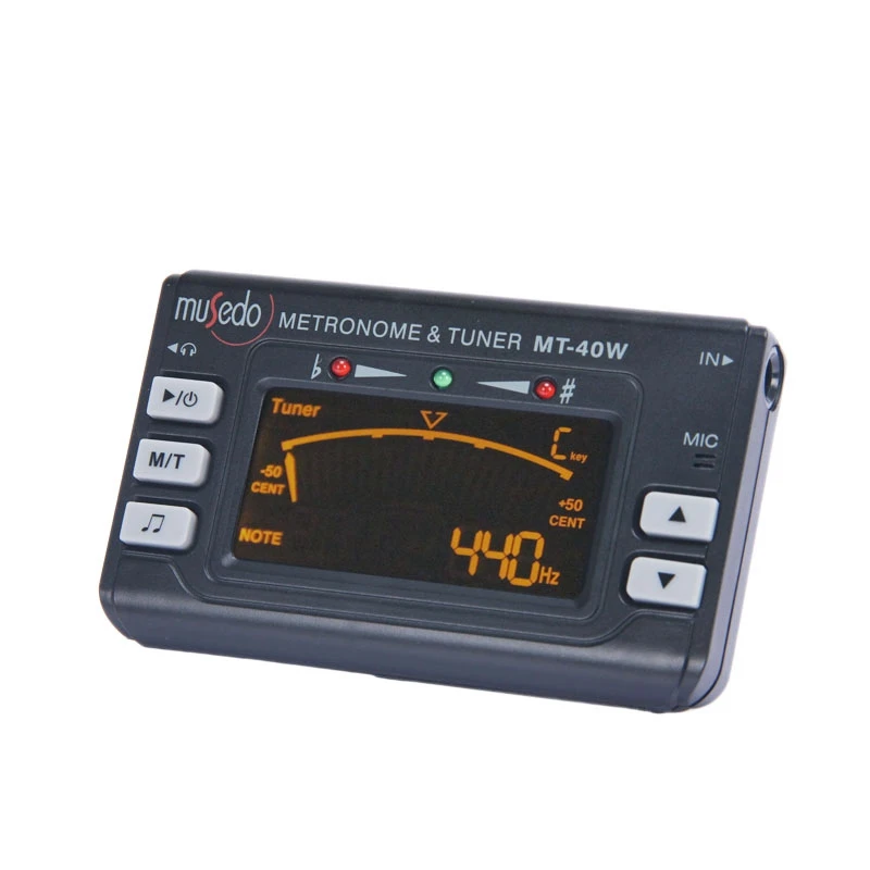 Sintonizzatore/metronomo del sassofono del clarinetto dell'affissione a cristalli liquidi 3 In 1 LCD elettronico del generatore di tono dell'accordatore della metropolitana MT-40W