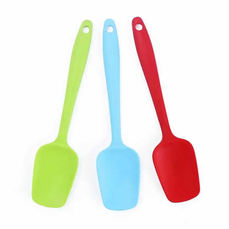 21cm Food Grade Non Stick Butter Cooking Silicone Spatula Set Cookie Pastry Scraper Cake Baking Spatula Silicone Spatula