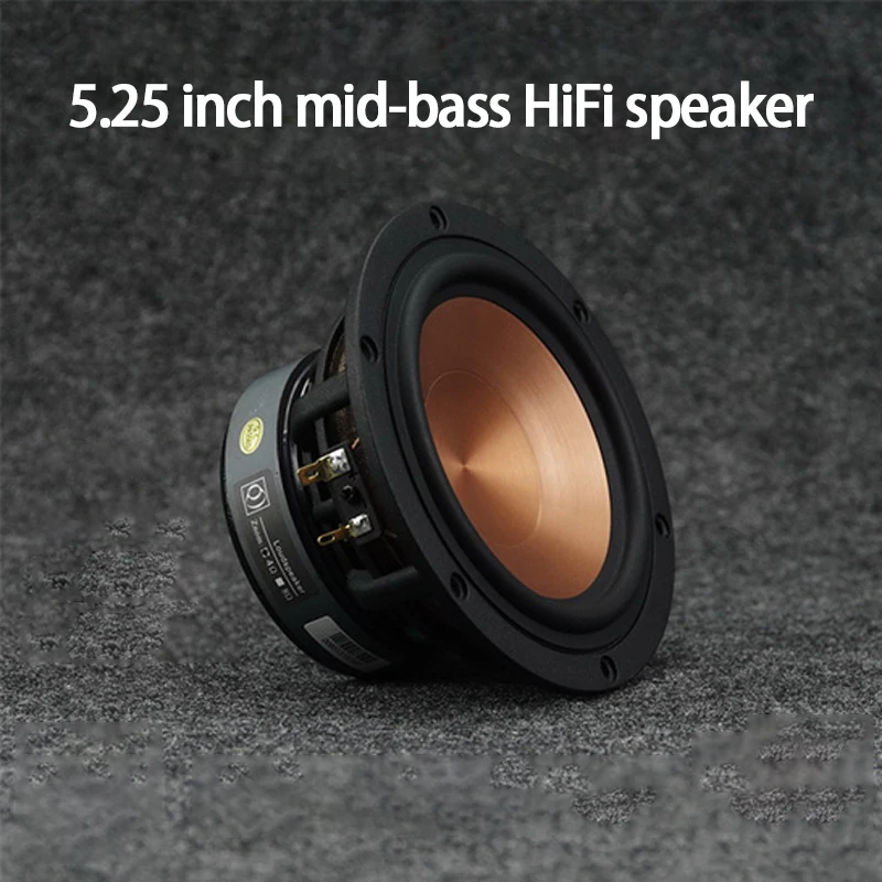 

KYYSLB FR- 52YL-M 25-50W 4-8ohm 5.25 Inch Mid-bass HiFi Aluminum Ceramic Speaker Cast Aluminum Bass Aerospace Magnet Speaker