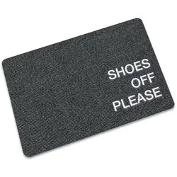 Drop Shipping Funny Door Mats Shoes Off  Indoor Outdoor Entrance Decor Doormat Custom Rubber Anti-slip
