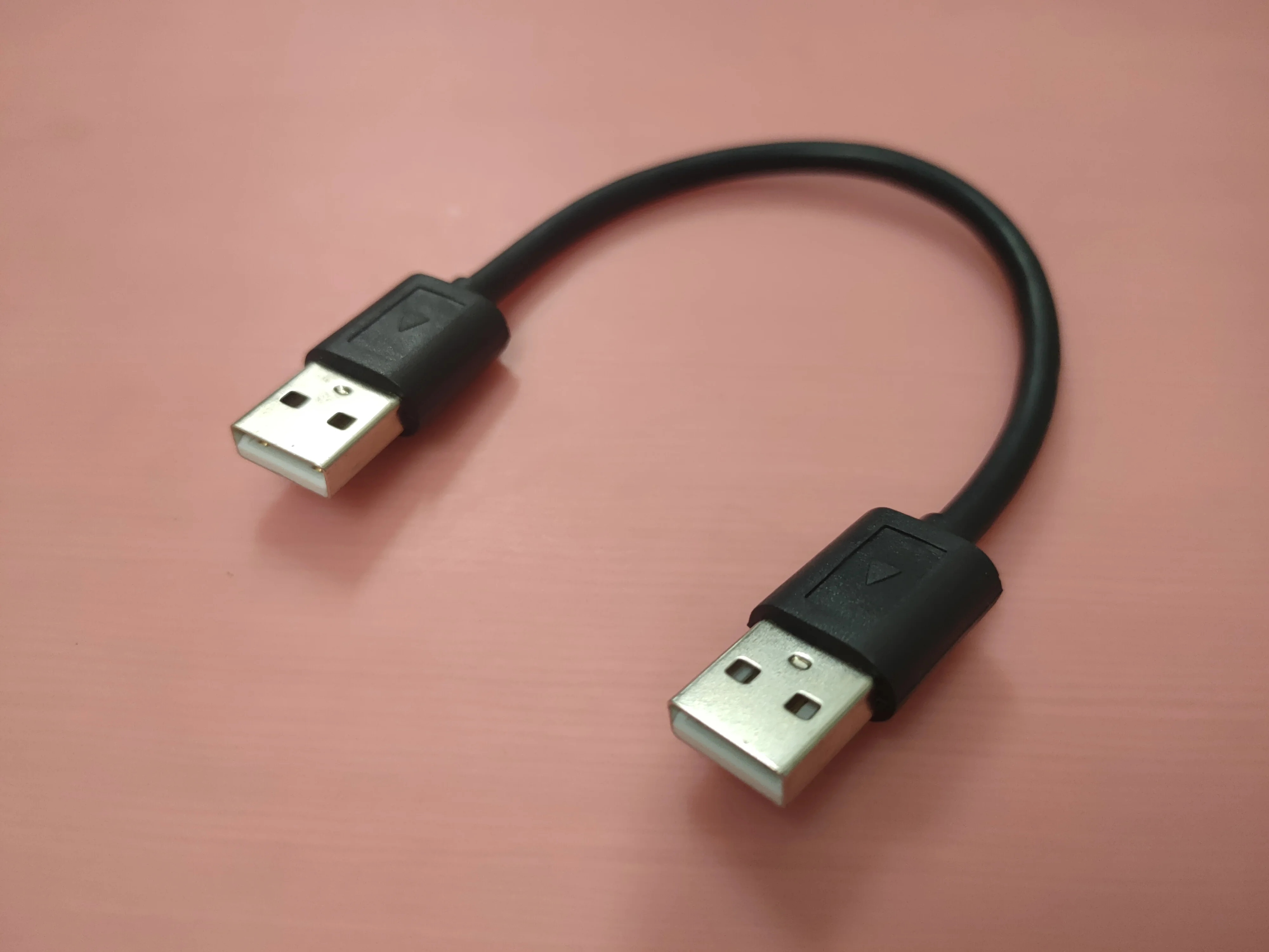 20 см USB2.0 Тип A штекер к Type A штекер кабель черный