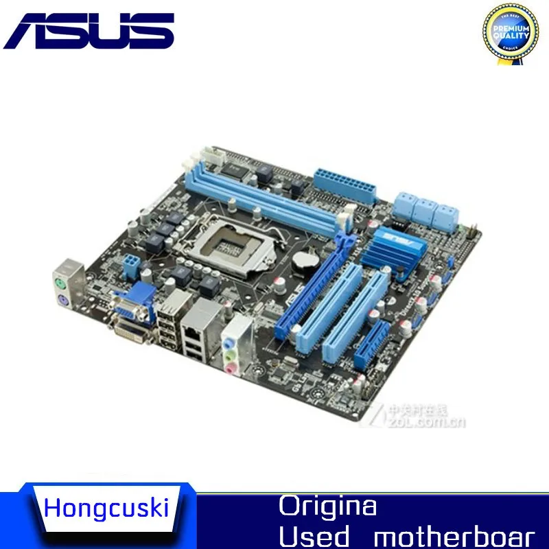 

Used For ASUS P7H55-M PLUS original motherboard DDR3 LGA 1156 Support I3 I5 X3440 VGA HDMI H55 uATX H55M-S2 H55-UD3H P7H55