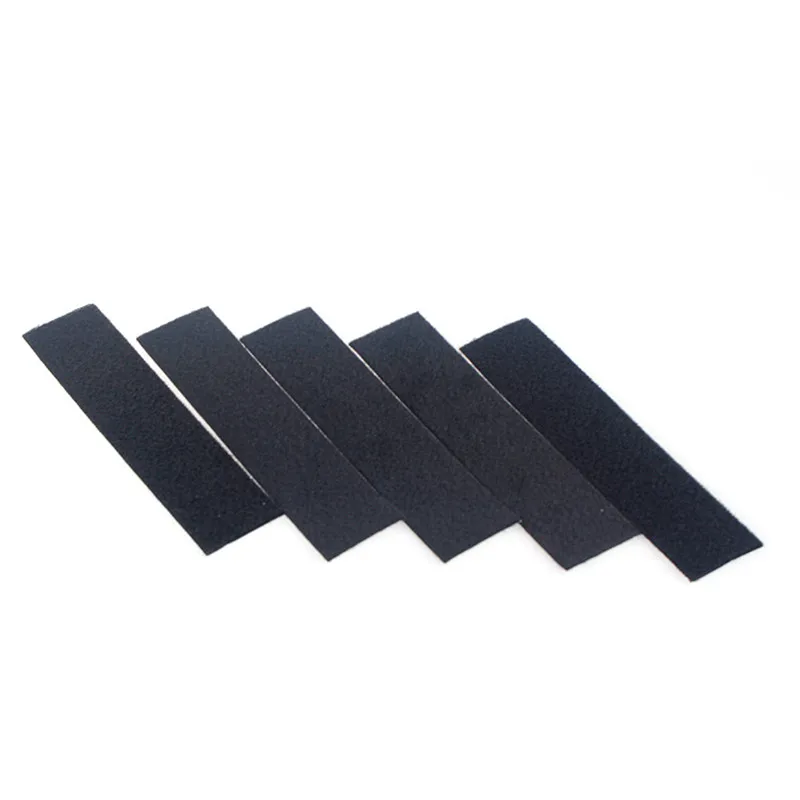 10pcs Black Cloth 10x3cm 10x5cm Fabric Replaceable Felt With Self Adhesive Glue For 3M Squeegee Car Vinyl Film Wrapping Scraper