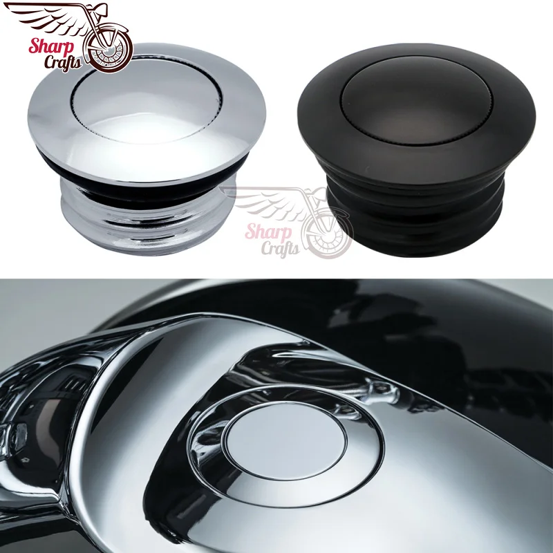 Motorcycle POP-UP Screw-In Flush Mount Fuel Tank Gas Cap For Harley Sportster XL883 XL1200 Forty eight Dyna FXD Softial Fat Boy