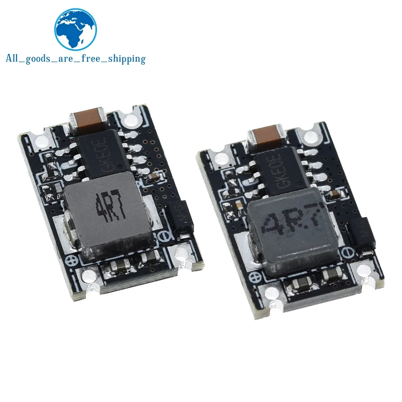 TZT 3A Mini DC-DC Buck Step Down Converter Board Module 5V-30V to 3.3V 5V DC DC Voltage Regulator PCB Board Power Buck Module