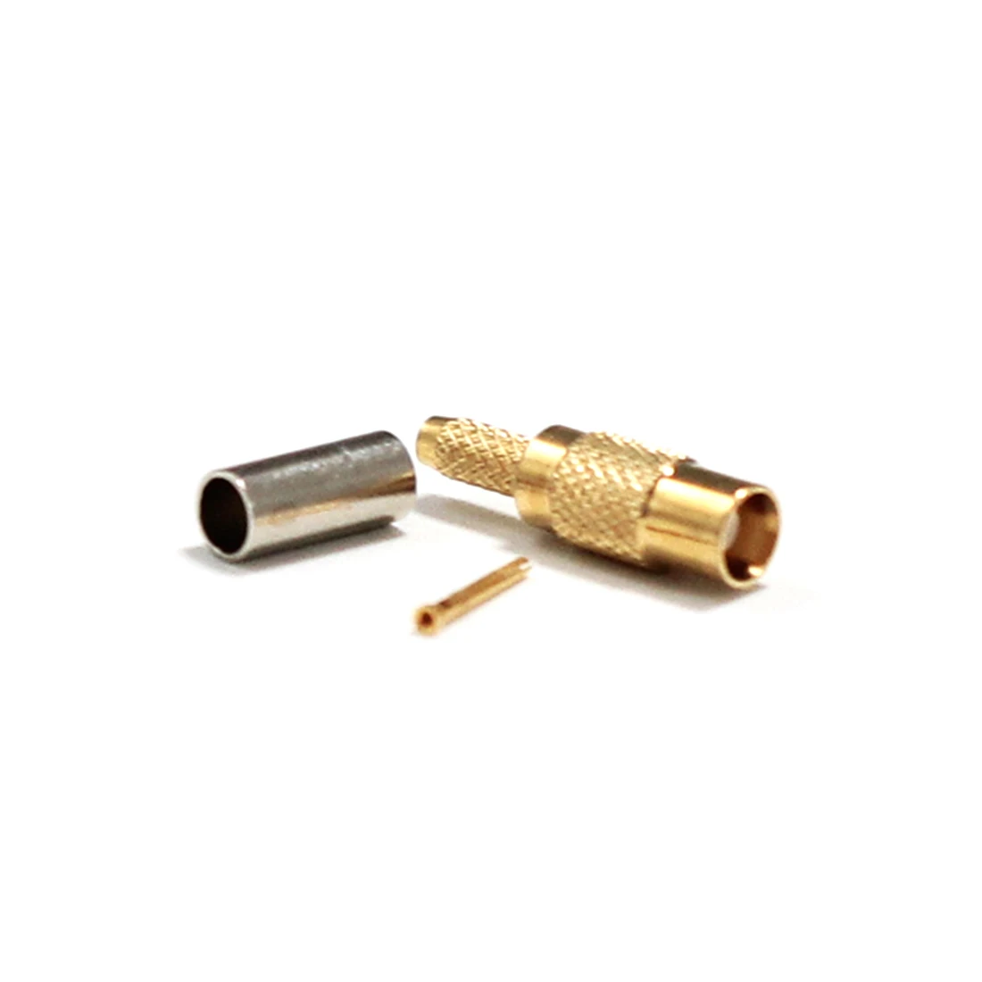 New MCX Female Jack RF Coax Connector Crimp For RG316 RG174 LMR100 Cable Straight  Goldplated  Wholesale for WIFI  Antenna