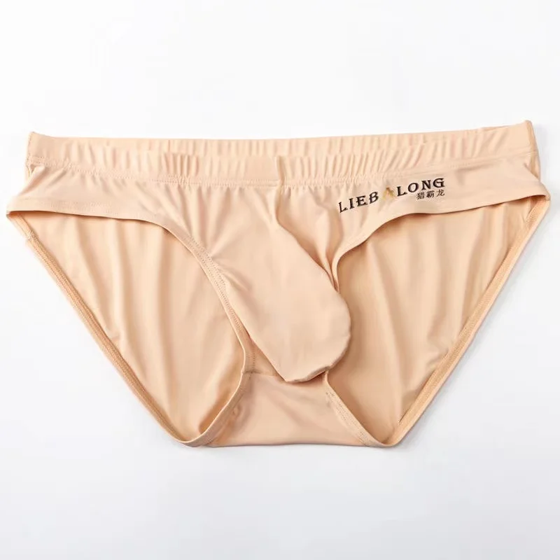 Unterwäsche Briefs Ausbuchtung Großen Penis Pouch sexi für jungen Elefanten Nase Sexy Nahtlose Eis Seide Herren Männlichen Höschen Low Rise unterhose