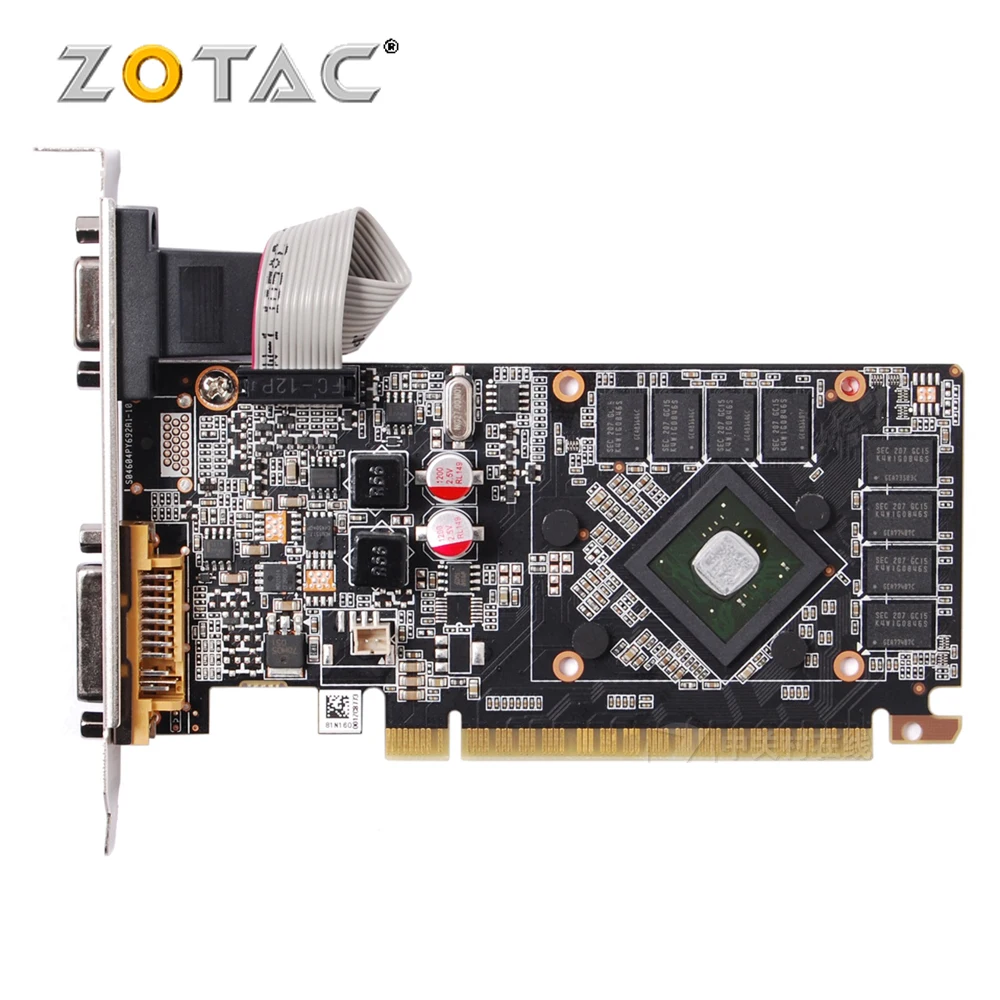 100% OriginaL ZOTAC G210 1GB Graphics Cards 64Bit GDDR3 Video Card Original for nVIDIA Geforce GPU Dvi VGA Geforce 210 N210 Used