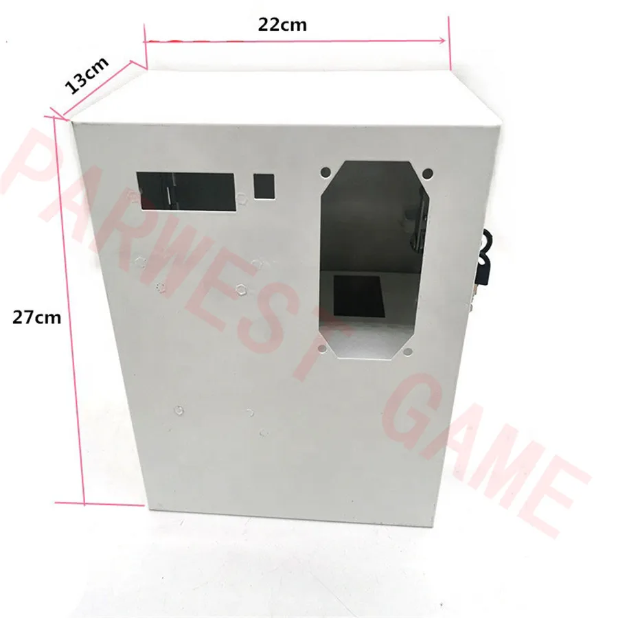 White color empty metal Coin operated control timer box game machine washing machine controller coin time control box