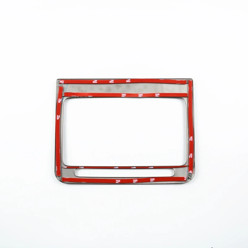 Stainless Steel Car Console Storage Box Frame Decoration Sticker Trim For Audi Q5 FY 2018-2022 Carbon Pattern Interior Accessory