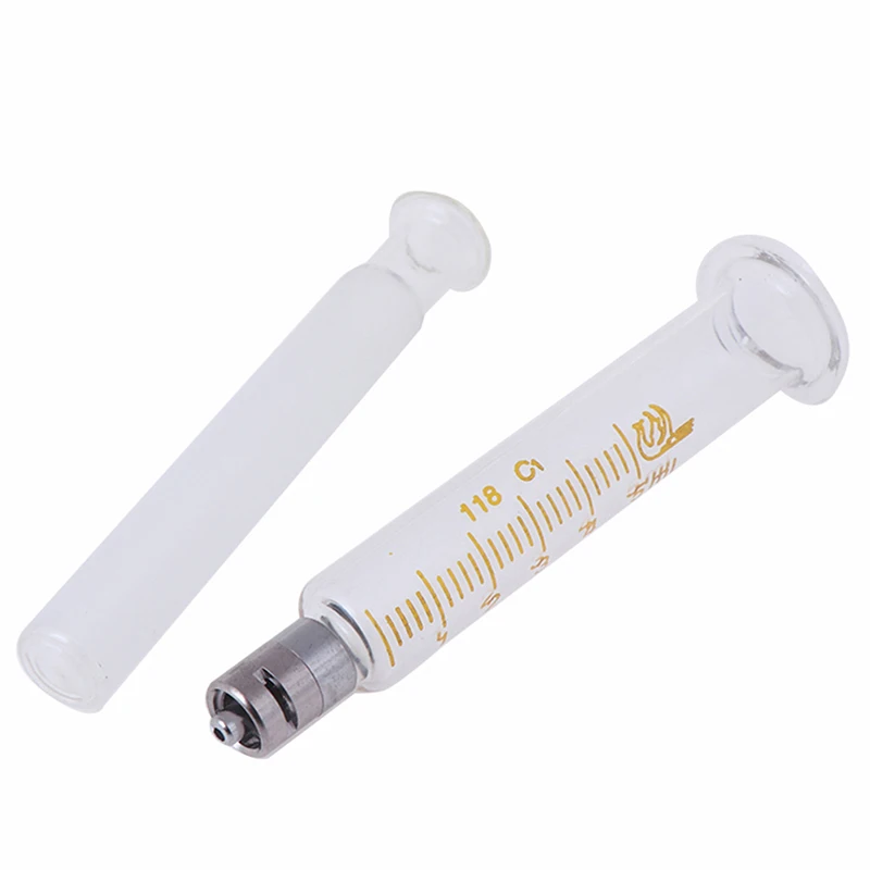 1ml 2ml 5ml 10ml 20ml 30ml 50ml 100ml Glass Syringe Luer Lock Head Reusable Glass Injector Syringe