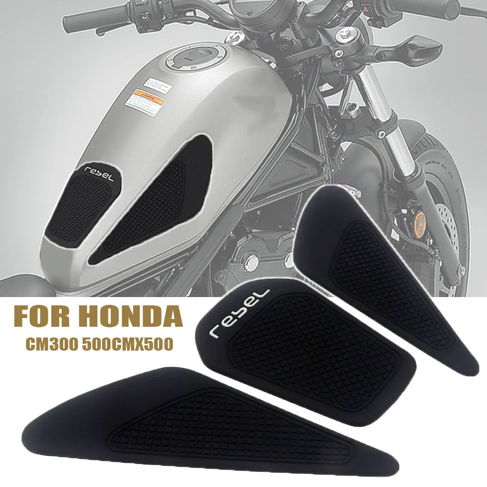 Retro Cafe Racer For Honda Rebel 300 Rebel 500 CMX 2017 2018 2019 Tank Rubber Sticker Protector Sheath Knee Tank Pad Grip Decal