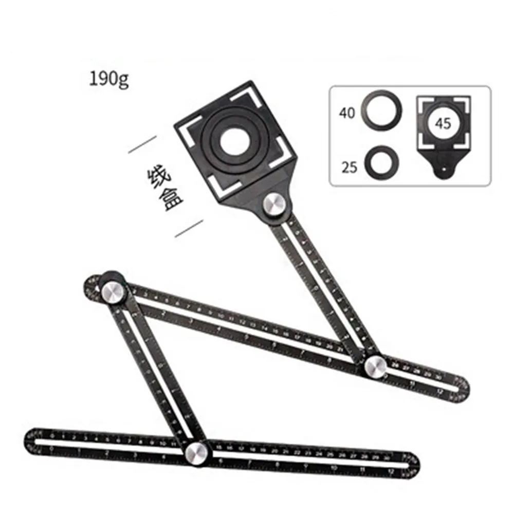 Ceramic Tile Universal Hole Locator Multifunctional Metal Hole Machine Universal Glass Drilling Angle Ruler