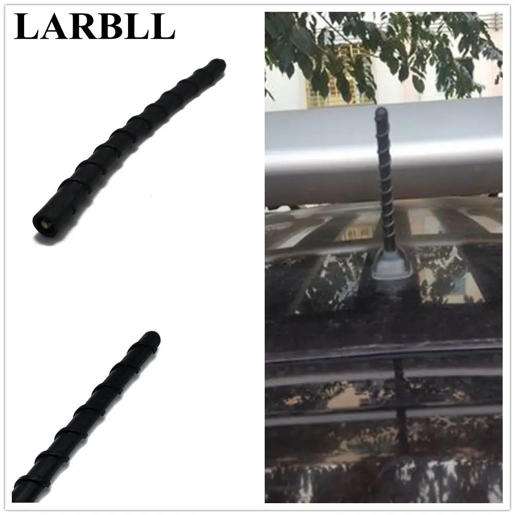 LARBLL Car Auto 6 inch Black Car Stubby Helix Helical Loop Antenna For KIA RIO Hyundai HB20 Accent i30 ix35 Tucson