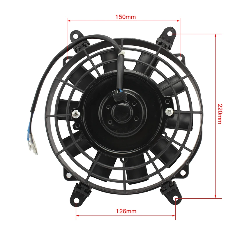 Universal Motorcycle Cooling Fan 8in 12V 80W Car Air Conditioner Condenser Cooling Fan Radiator For 150CC 200CC 250CC ATV Quad