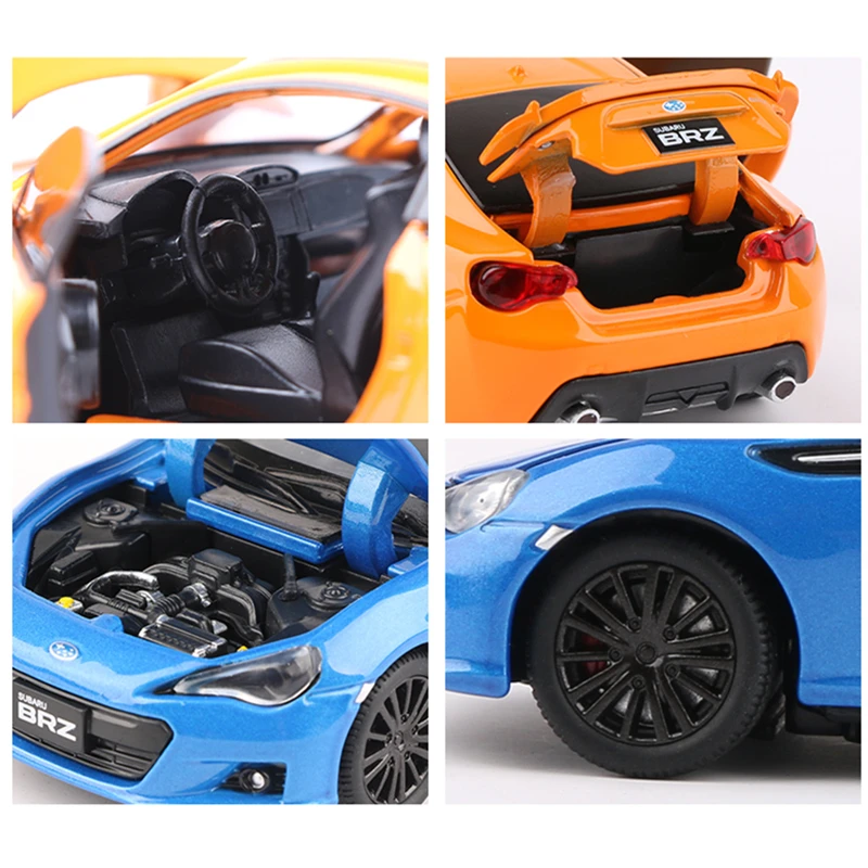 1:32 BRZ Alloy Sports Car Model Diecast Metal Simulation Toy Vehicles Car Model Sound Light Collection Childrens Toy Gift