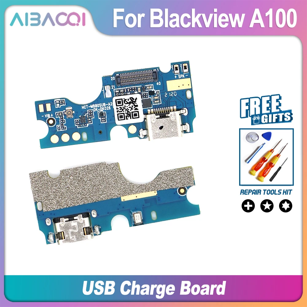 AiBaoQi Brand New USB Plug Port Charge Board With Micphone For Blackview A100 Phone