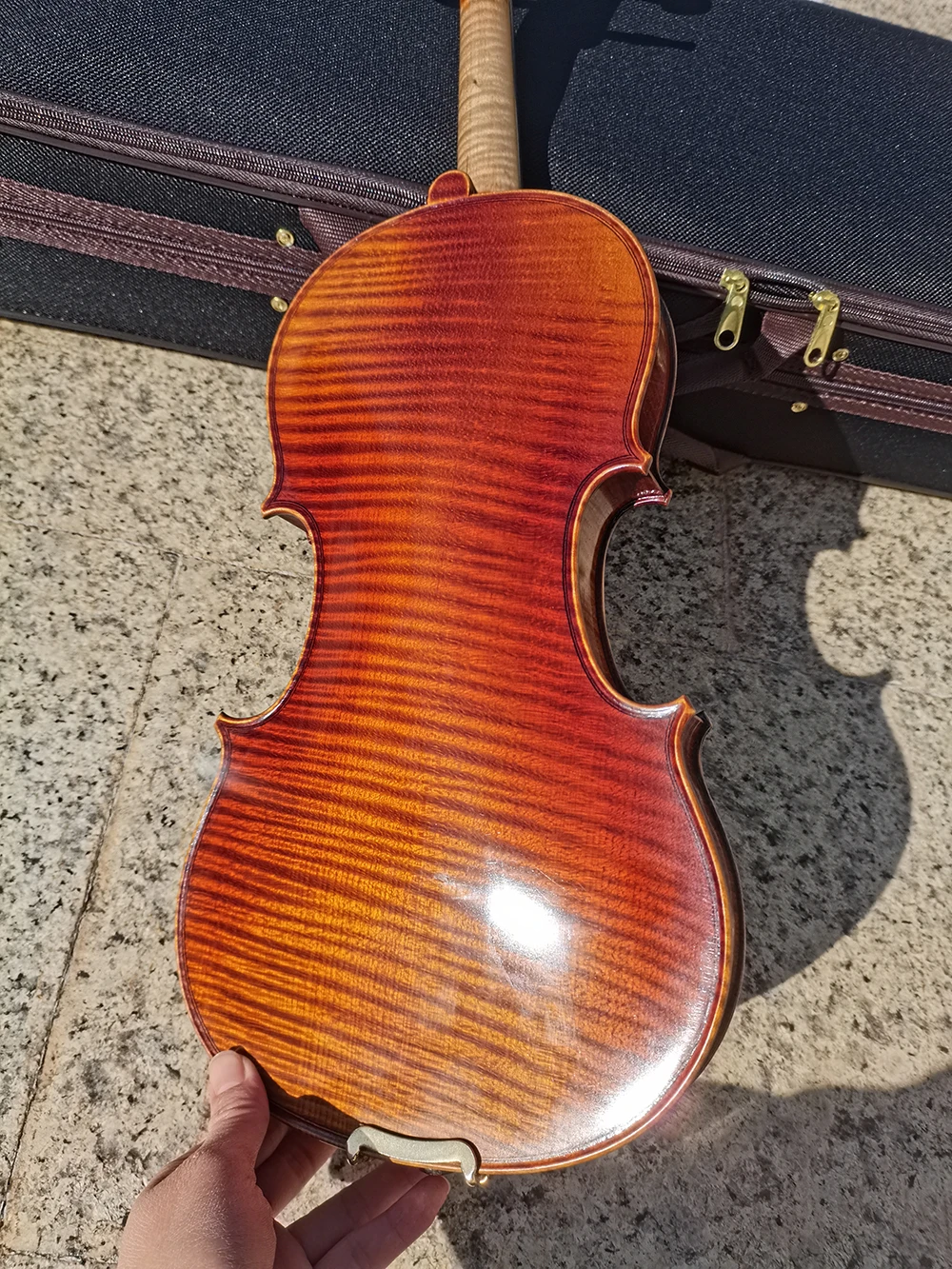 All handmade Italian vintage oily varnish 4/4 Violin Antonio Stradivari violino All-European Spruce Flame