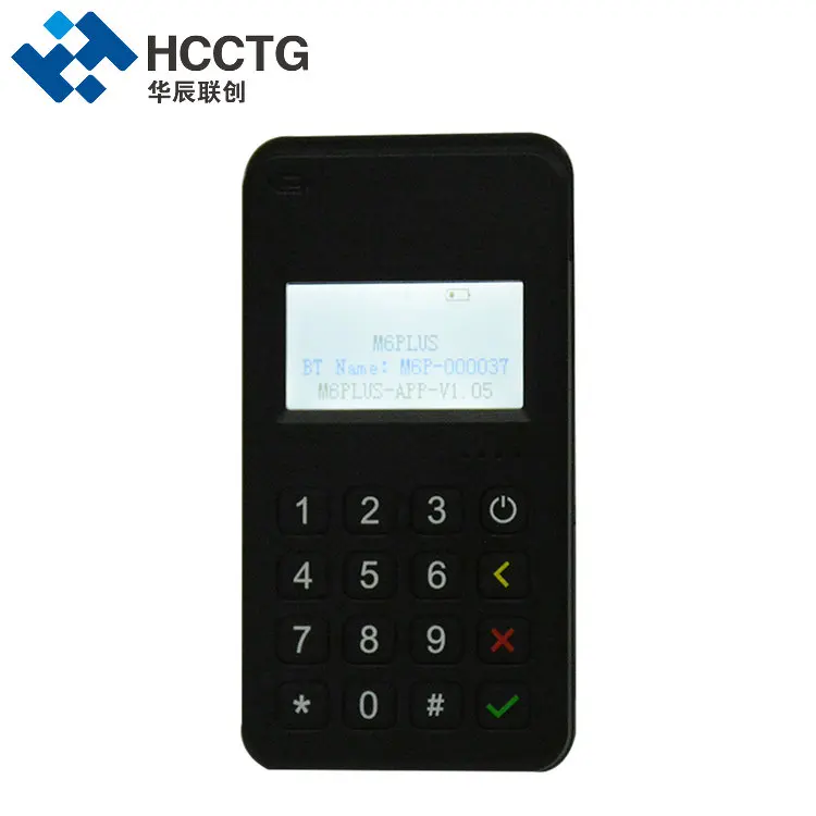 Terminale MPOS Bluetooth HCCTG con supporto Pinpad EMV L1 L2 PCI con SDK gratuito (M6 Plus)