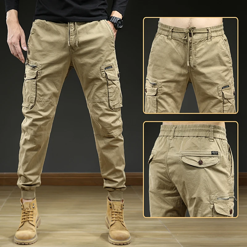 Men\'s Multi-pocket Tactical Trousers Army Pants Outdoor Oversize Cargo Pants City Tactical Street Culture Cotton Trousers