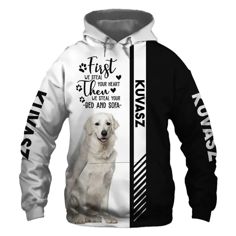 

Animal Kuvasz Dog 3D Printed Unisex Deluxe Hoodie Men/Women Sweatshirt Streetwear Zip Pullover Casual Jacket Tracksuit