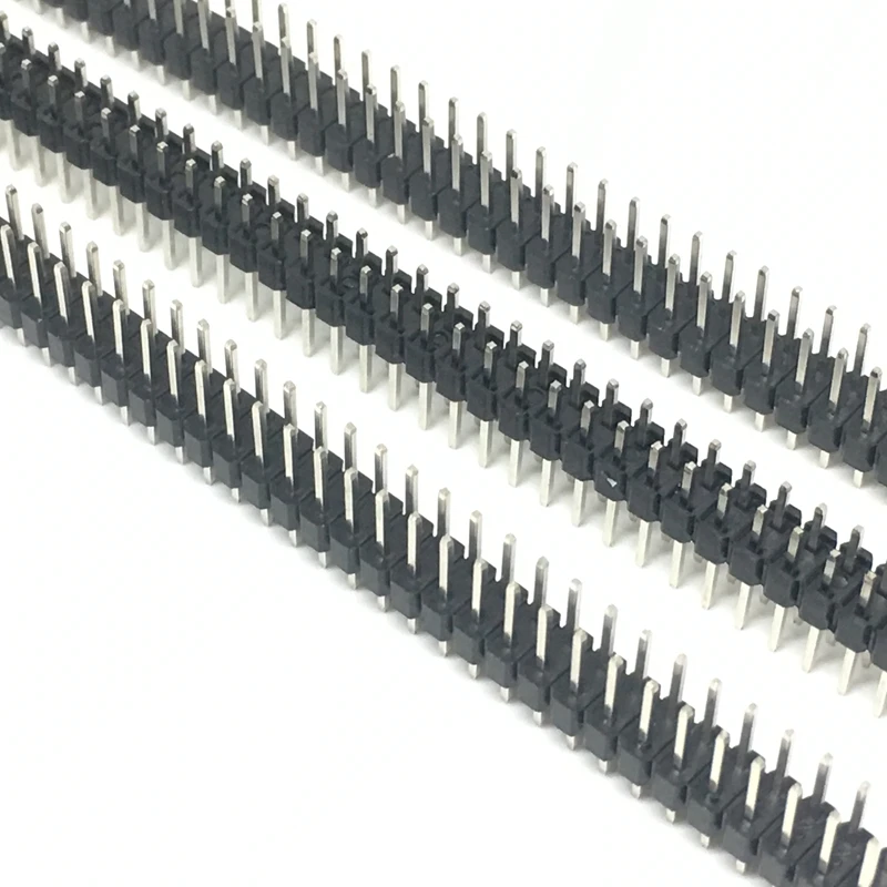 100 stücke 2,54mm Zweireihig Männlichen 2x40P Abtrünnigen PCB Board Pin Header Stecker Streifen Pinheader 2*40 pin Für Arduino