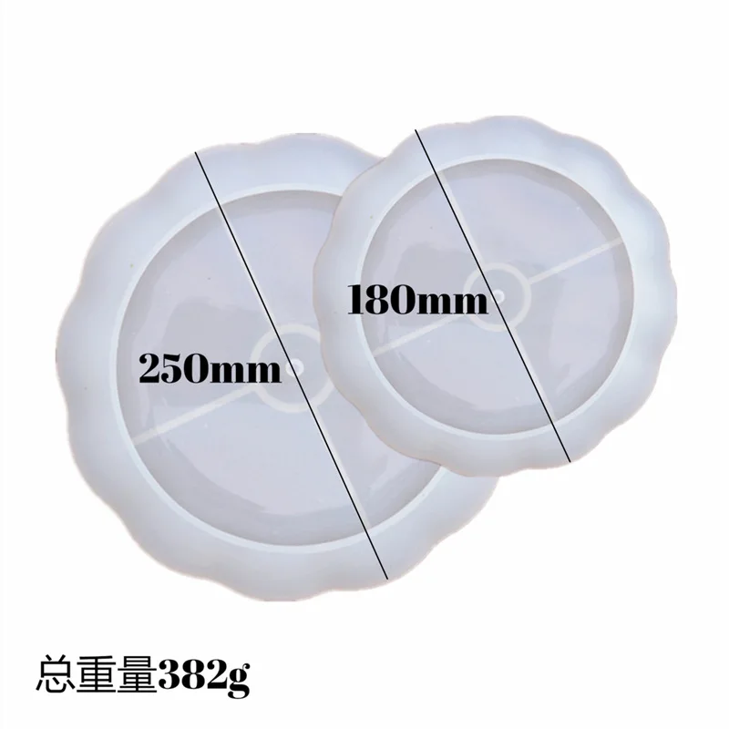 Two layers Fruit Tea Plate Silicone Mold Cup Pad DIY Resin Silicone Mold Storage Molds For Resin