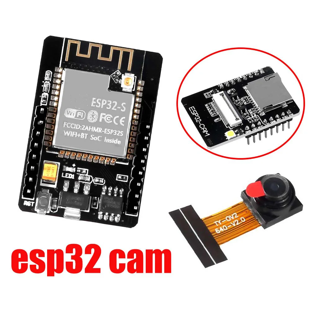 

ESP32-CAM WIFI Bluetooth Board OV2640 2MP Wireless Camera Module ESP8266 ESP32-CAM Development board Dual Core for Arduino