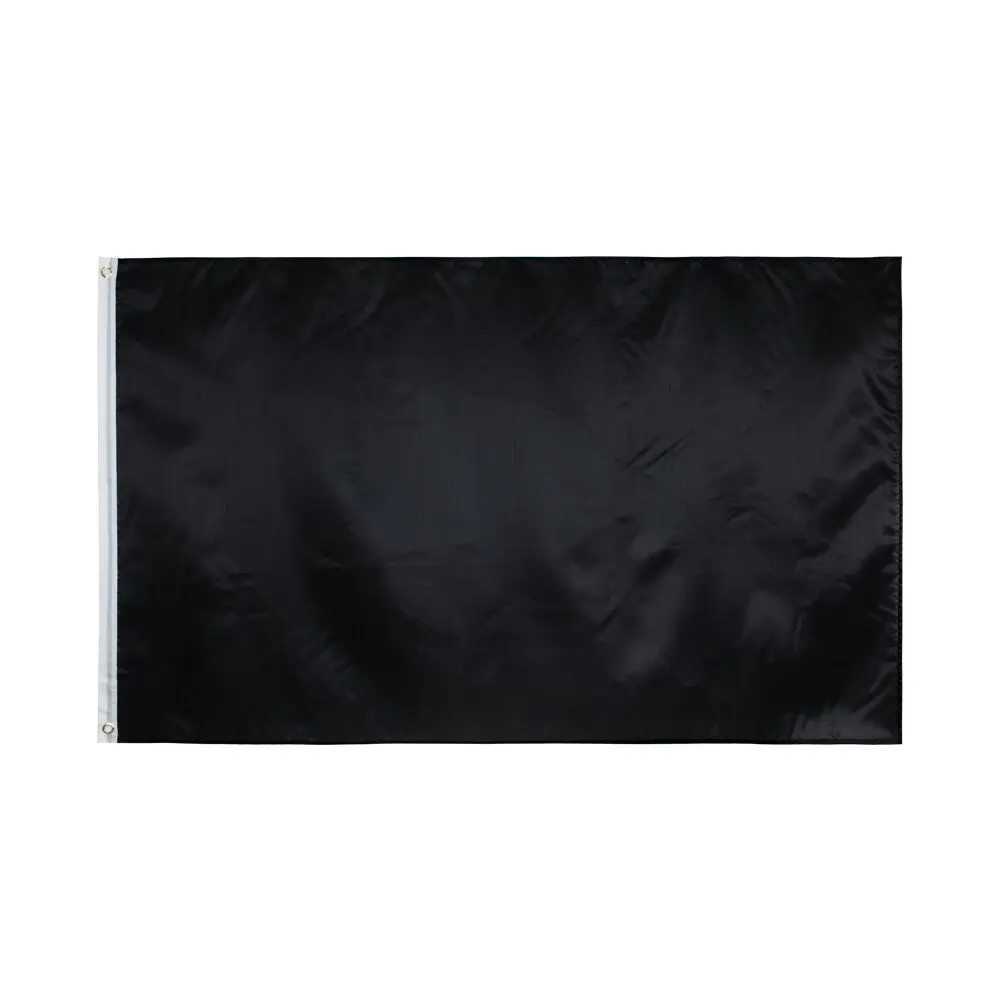 Xiangying 90x150cm Solid Color Black Flag For Diy Print