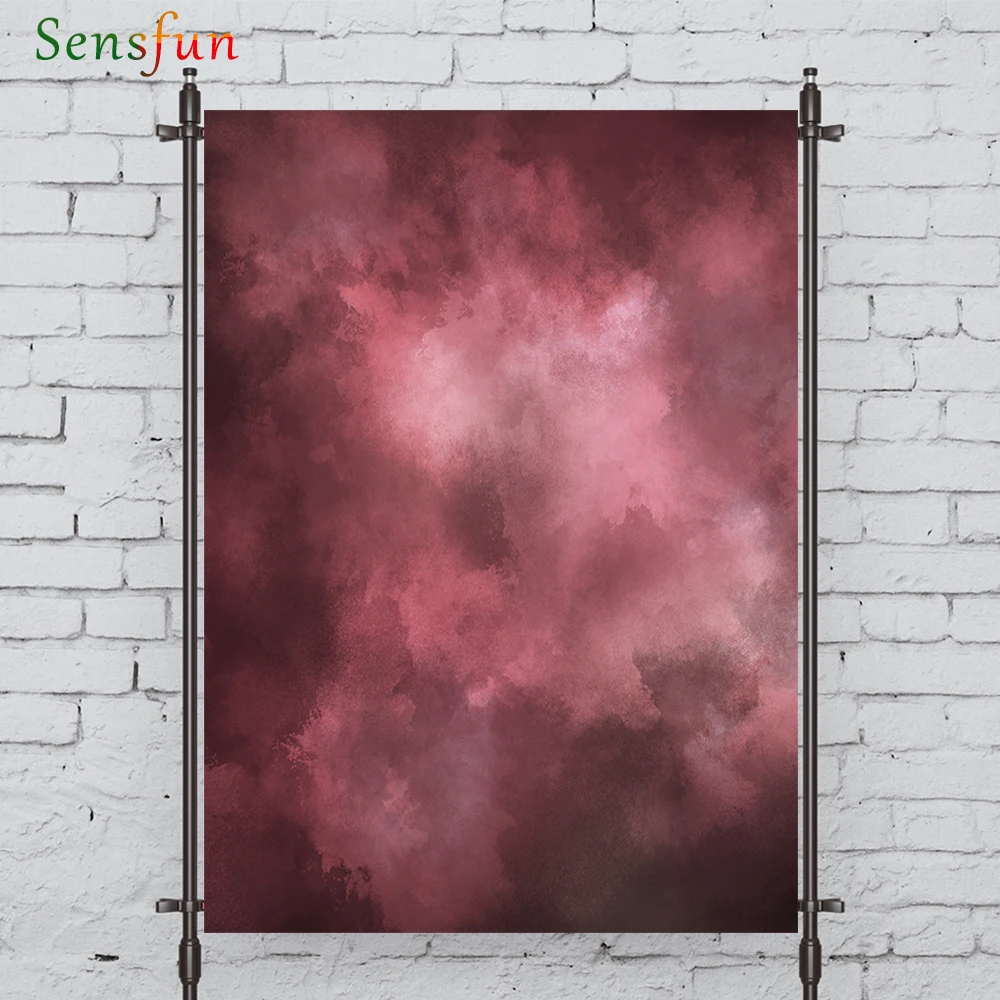 LEVOO Photophone Backdrop Red Distressed Sky Abstract Background Nature Photocall Photo Studio Shoot Prop