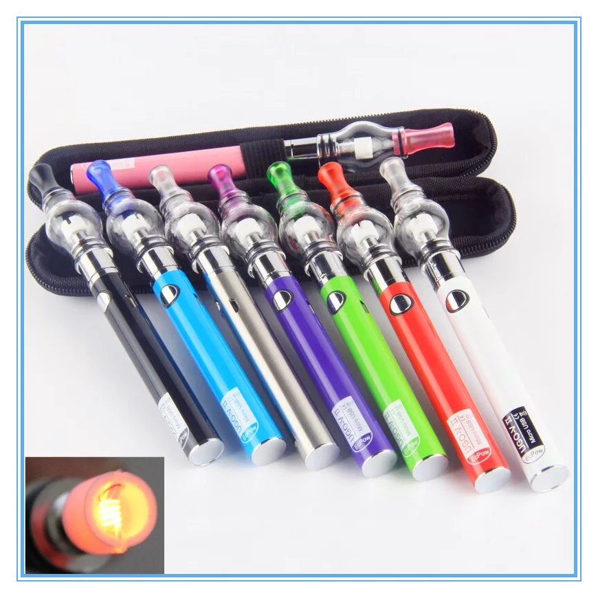 3Pcs UGO-V2 II Battery Glass Globe Electronic Cigarette For Wax Vaporizer Pyrex Glass E Cigarette Vapor Starter Vape Pen Kit