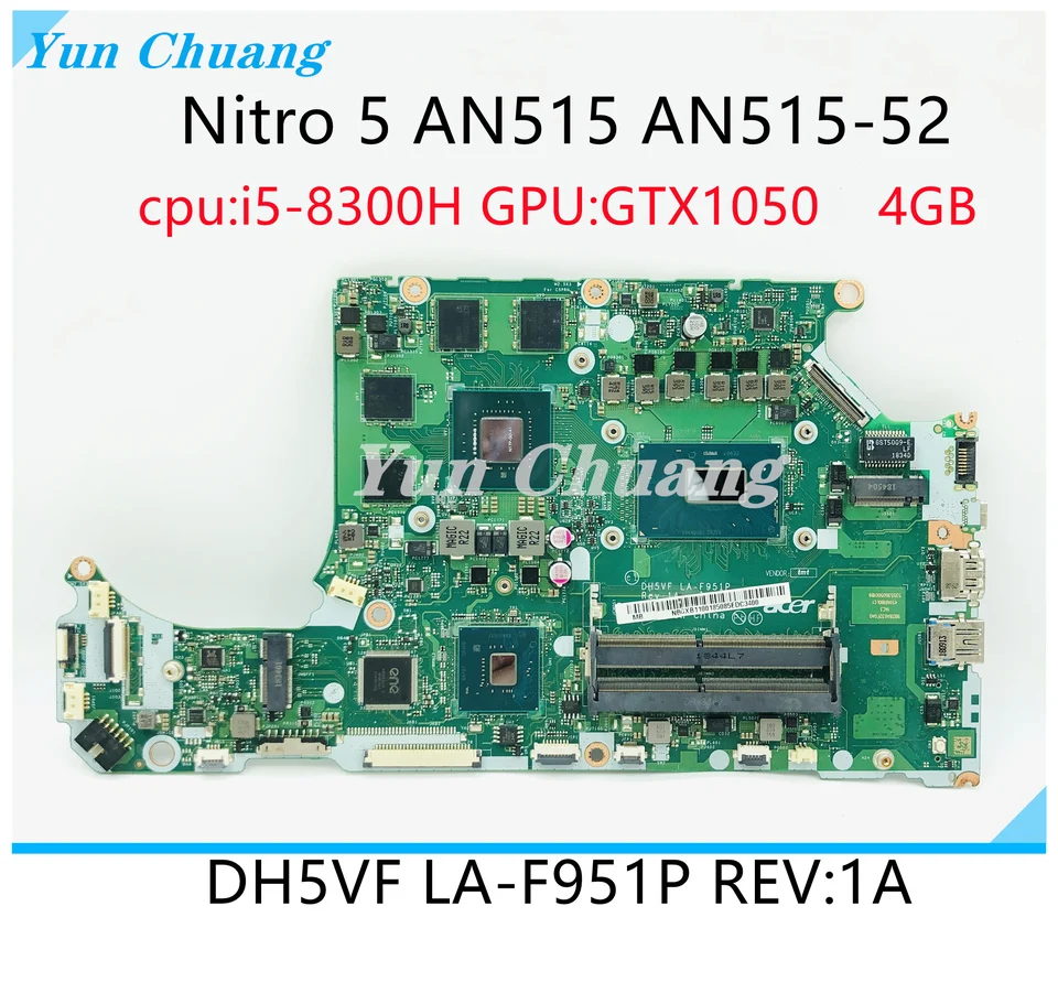 NBQ3M11002 DH5VF LA-F951P For Acer Nitro 5 AN515-52 AN515-53