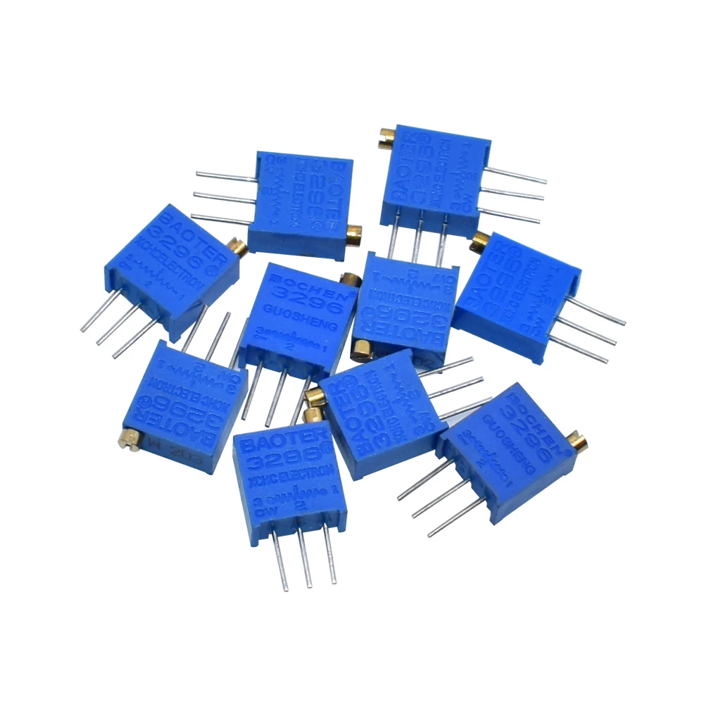3296W 50 100 200 500 1K 2K 5K 10K 20K 50K 100K 200K 500K 1M ohm wieloobrotowy potencjometr przycinarki precyzyjny rezystor zmienny — zdjęcie 3