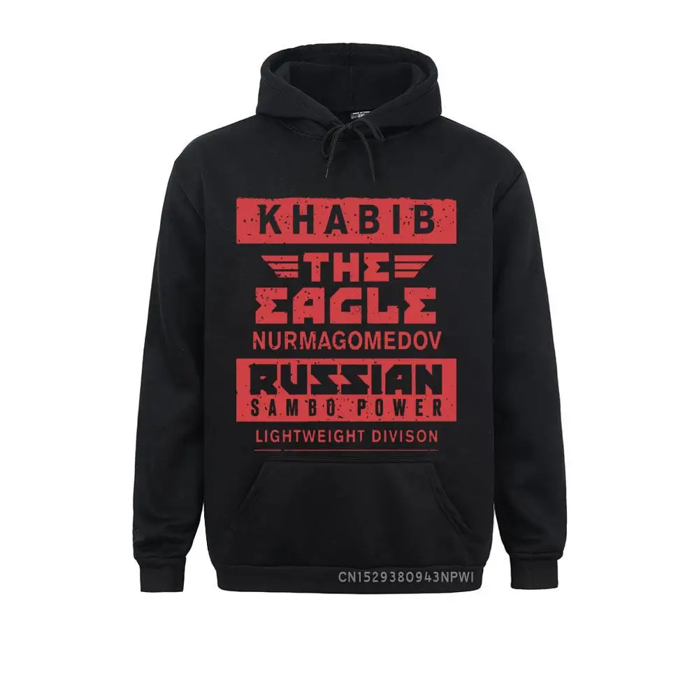 Men's Khabib Nurmagomedov The Eagle Sweatshirts The Eagle Sambo Power Vintage Pocket Long Sleeve Hoody Costume Coats Sweatshirt