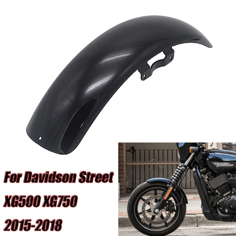 

Black Motorcycle Accessories Front Fender Mud Flaps Splash Guard Protector 19" For Harley Street XG750 XG500 2015 2016 2017 2018