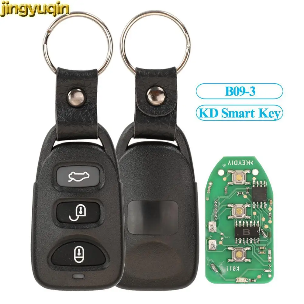 

Jingyuqin 5pcs B09-3 KD Smart Car Key Alarm For Hyundai Type KeyDiy Tool Universal 3 Buttons Keyless Entry Remote Fob