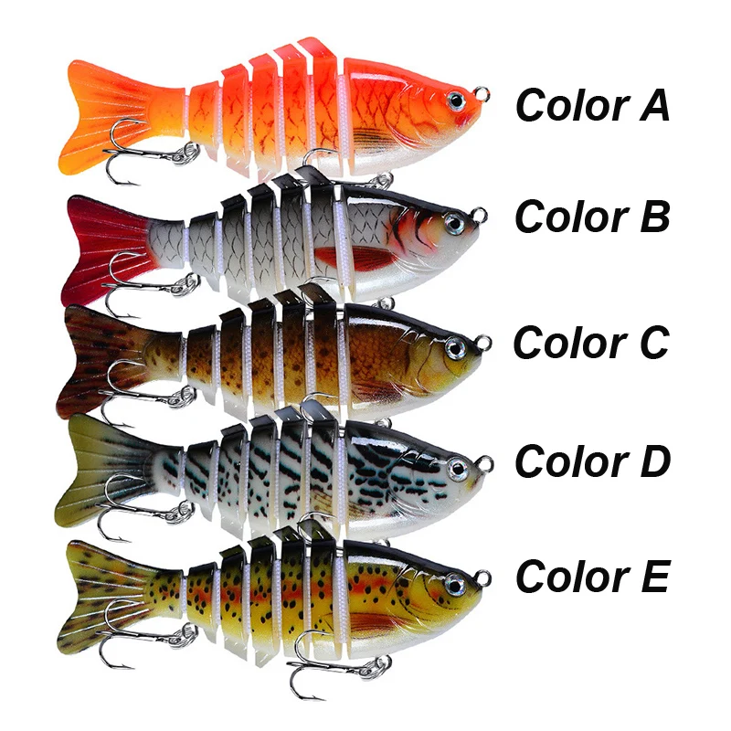 YUCONG 1PC Sinking Wobblers Fishing Lure 10cm-15g Jointed Swimbait 7 Segments leurre Artificial Hard Bait Wobbler duro cebo Isca