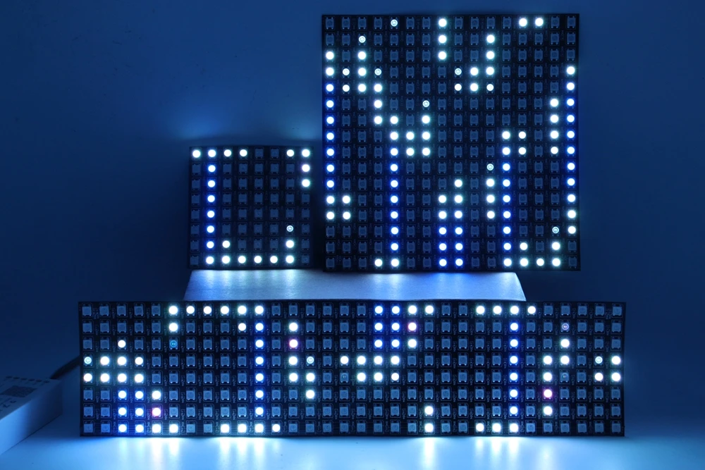 Produktbild von ISTOVO WS2812B LED Matrix 32x8 Pixel – 832 RGB Adressierbare LEDs, Flexibles Panel 5V