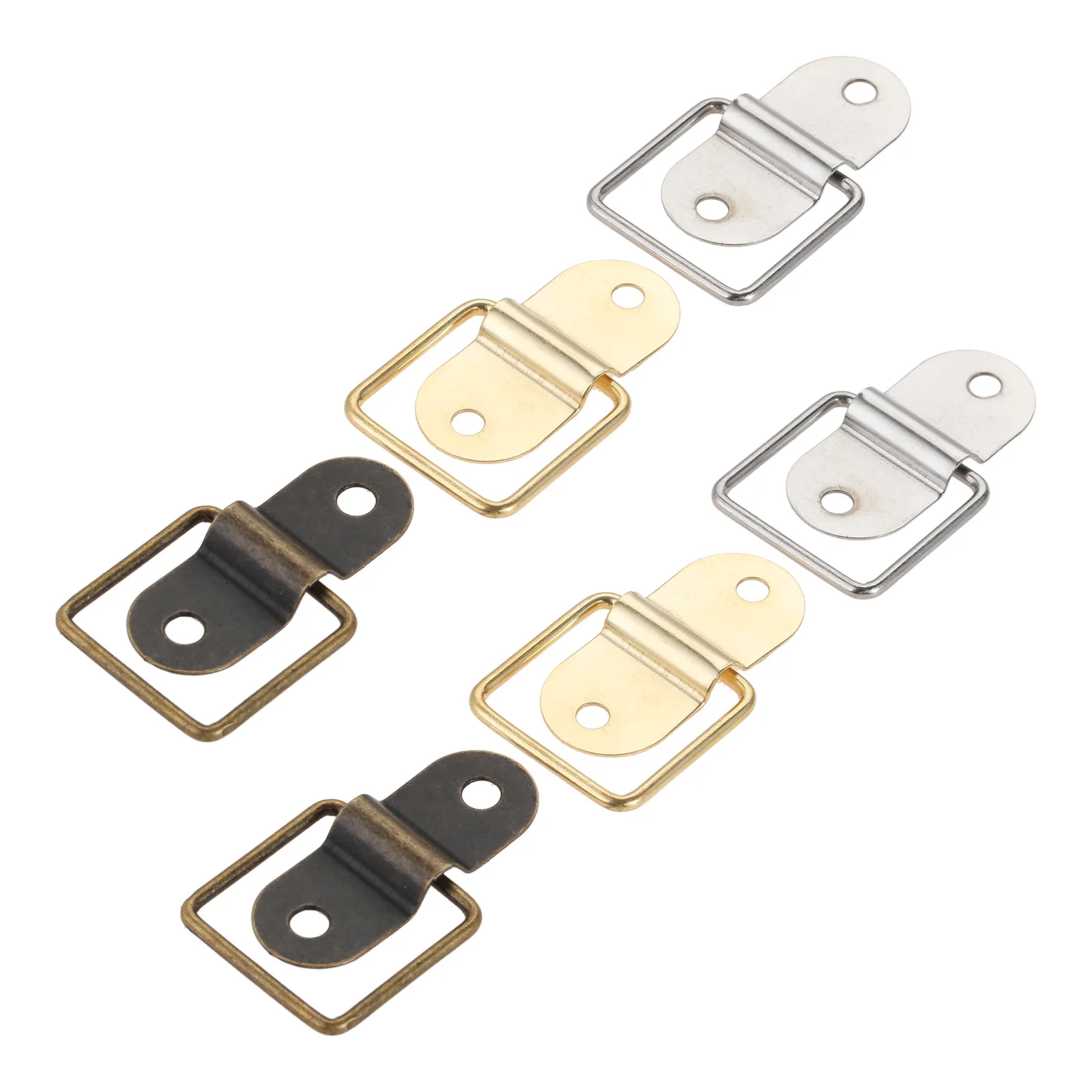 5/10pcs Ring Handles Metal Tie Down Rings Button Buckle Drawer Cabinet Dresser Handle DIY Hardware Fitting 47*29mm