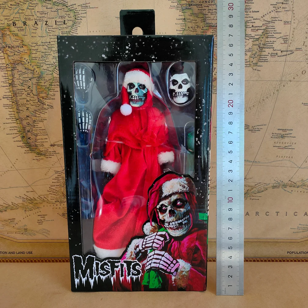 

Классическая музыкальная рок-панк-банд, праздничный скелет, рождественский стиль Санта-Клауса, экшн-фигурка NECA, модель игрушки, оригинальный сбор