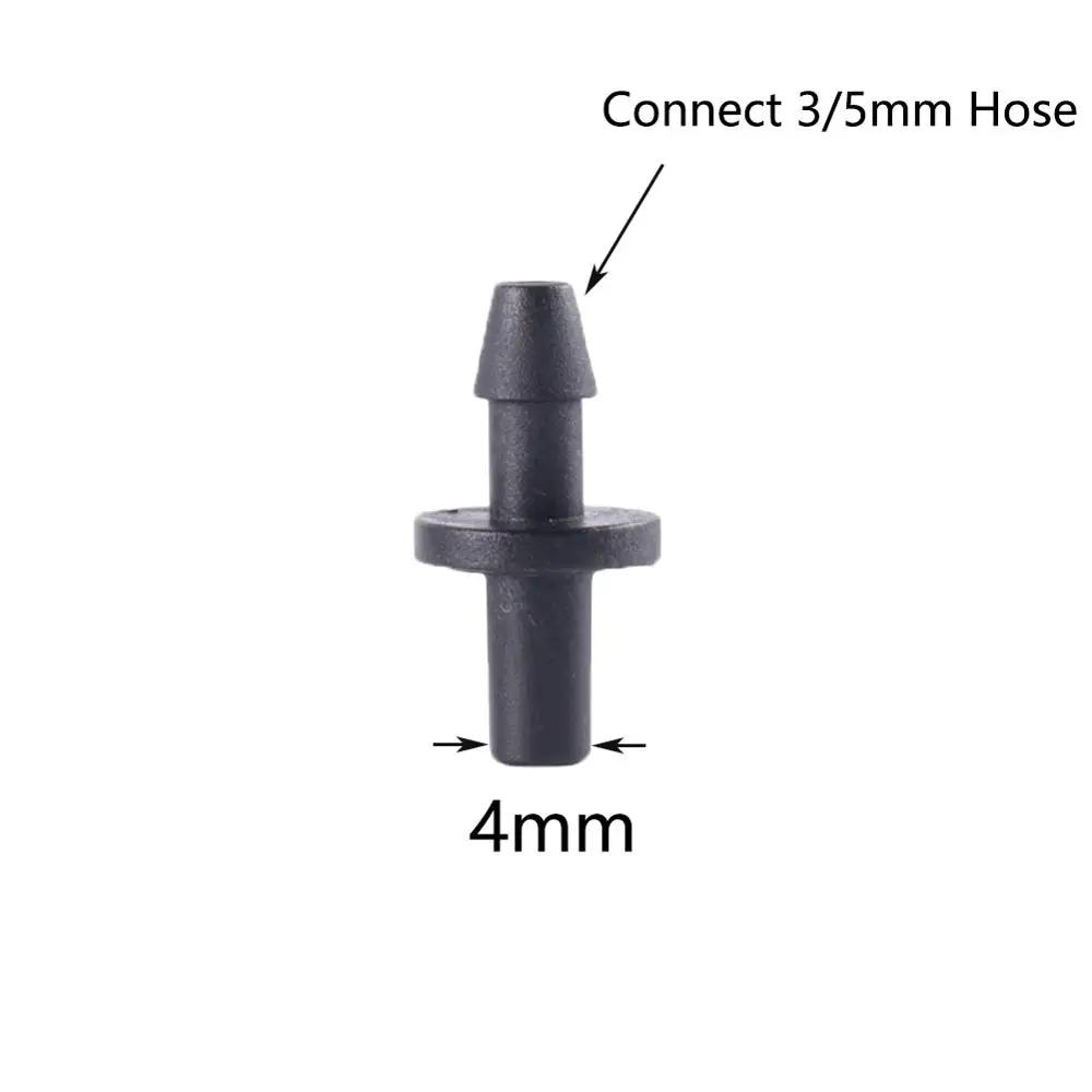 3/5 mm Single Barb Connector Water Quick Coupling Pipe Connector Plastic for Garden Irrigation 3/5mm Hose