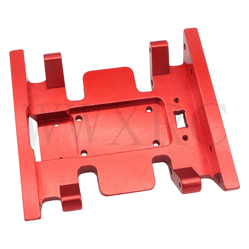 Placa de deslizamiento medio de montaje de Base inferior de transmisión de caja de cambios de Metal para 1/12 MN128 MN86 MN86K MN86KS RC Crawler accesorios de actualización