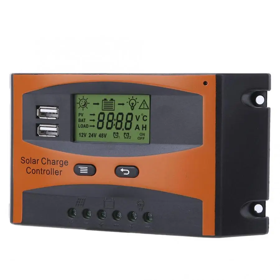 

12/24V Solar Panel Regulator 20A Digital Solar Charge Controller Automatic Identification Solar Charge Controller Battery Tool