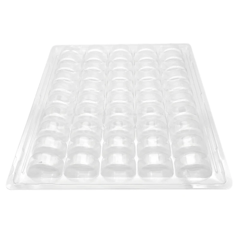 Clear PET Closeable French Macaron Storage Trays Holds 50 Macarons Per Set Pack of 4Sets