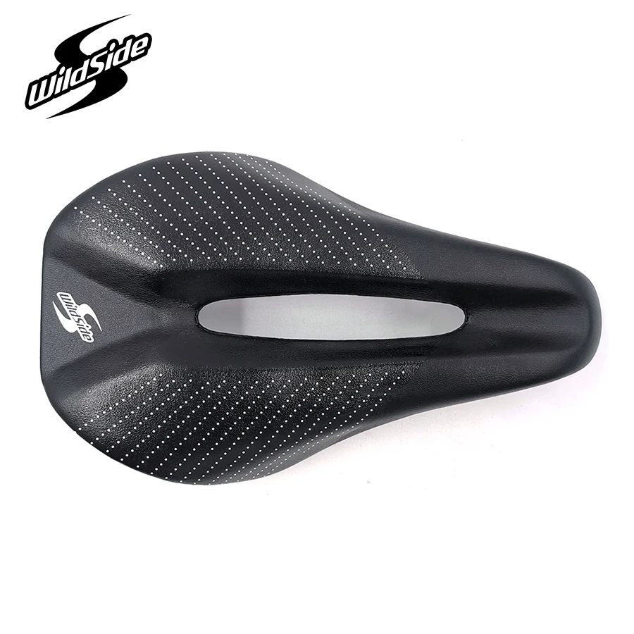 Wildside Bicycle Triathlon Saddle Comfortable Racing Road TimeTrial TT Saddles Men Women Split Nose Cycling Soft Bike Seat Part